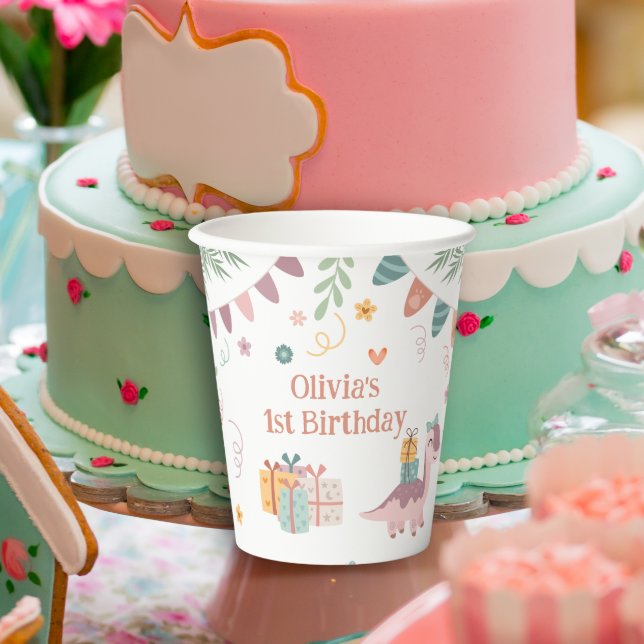 Vasos De Papel Cuotas de Fiestas prehistóricas de Dino divertido (Subido por el creador)