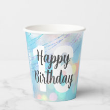 Cuotas de papel de cumpleaños de Big Number Bokeh