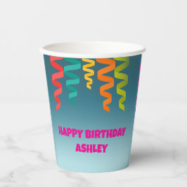 Vasos De Papel CUP DE BDAY (editable)