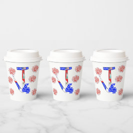 Vasos De Papel Cups De Papel 4 De Julio