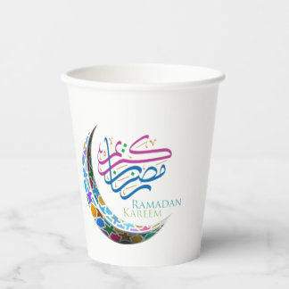 VASOS DE PAPEL CUPS DE PAPEL DE RAMADAN KAREEM