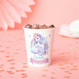 Vasos De Papel Cups de papel para una mágica fiesta de cumpleaños