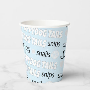 Vasos De Papel Cups de papel "Snips and Snails" de 8 oz.