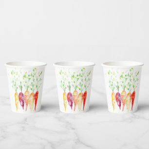 Vasos De Papel Cups de papel - Zanahorias de agua