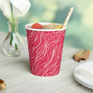 Vasos De Papel Curvas de esbozo