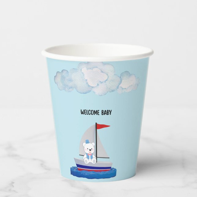 Vasos De Papel Custom Baby Shower Paper Cups (Anverso)