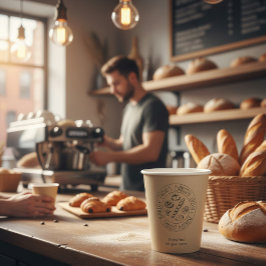Vasos De Papel Custom Kraft Bakery Paper Cups with Logo 