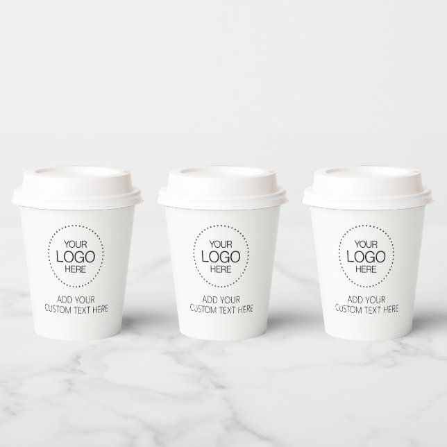 Vasos De Papel Custom Logotipo Store & Business (Multi)