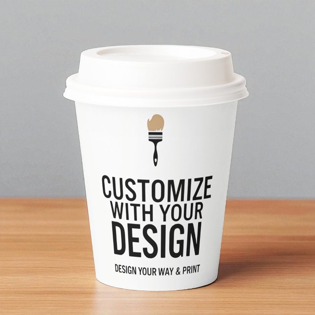 Vasos De Papel Custom Personalized Blank Company Branded (Subido por el creador)
