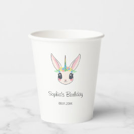 Vasos De Papel Custom Unicorn Cute Pink Birthday Party 