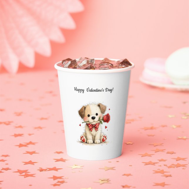 Vasos De Papel Customized Happy Valentine's Day Mug (in situ)