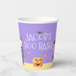 Vasos De Papel Cuta acuarela Halloween Disstume niños