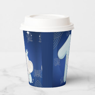 Vasos De Papel Cute Baby Elephant First Birthday