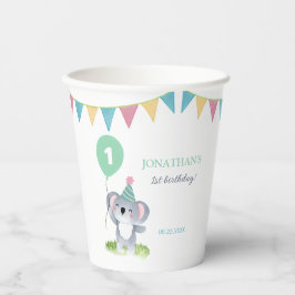 Vasos De Papel Cute Baby Koala Balloon Party Flag Birthday