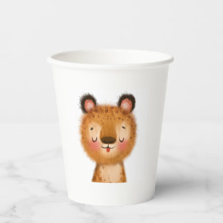 Vasos De Papel Cute baby leopard