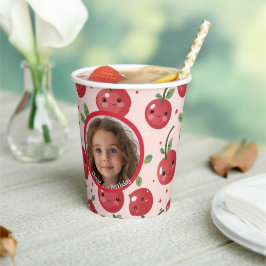 Vasos De Papel Cute Barry Personalizado foto y nombre Papel