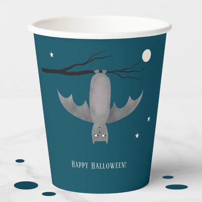 Vasos De Papel Cute Bat Halloween (Subido por el creador)