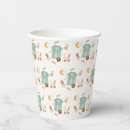 Vasos De Papel Cute Boho Baby CloPattern Baby Shower