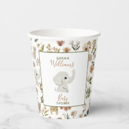 Vasos De Papel Cute Boho Safari Anamials Cups de papel de Baby Sh