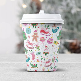 Vasos De Papel Cute Christmas Paper Cups