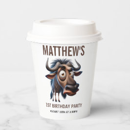 Vasos De Papel Cute Crazy Cheetah Farm Theme 1st Birthday