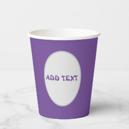 Vasos De Papel Cute Cuppies Y Flores Tema Púrpura