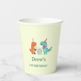 Vasos De Papel Cute Dinosaur Birday Party Cups