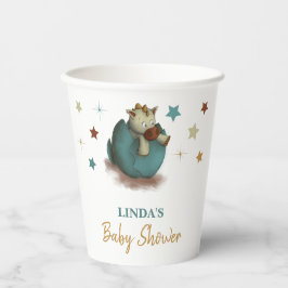 Vasos De Papel Cute Dinosaur Gender Neutral Baby Shower