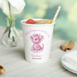 Vasos De Papel Cute Dragon Baby Shower