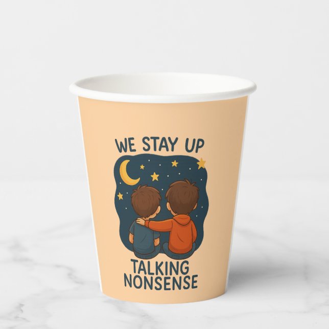 Vasos De Papel Cute Friendship Night Sky Party Paper Cup (Anverso)