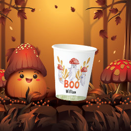 Vasos De Papel Cute Ghost Mushroom Halloween Boo Baby Shower