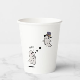 Vasos De Papel Cute ghosts couple talking