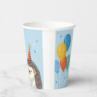 Vasos De Papel Cute Hedgehog Party Paper Cups