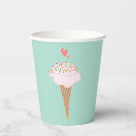 Vasos De Papel Cute Ice Cream Cone