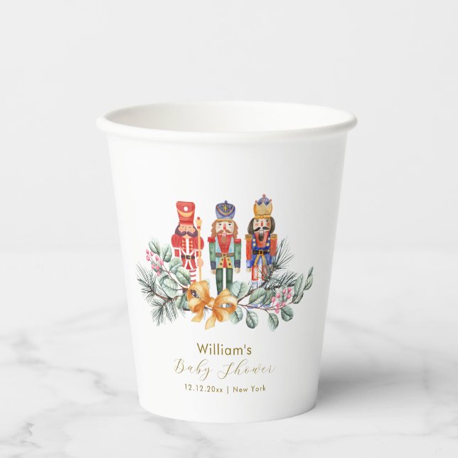 Vasos De Papel Cute It's Cold Outside Nutcracker Baby Shower  (Anverso)