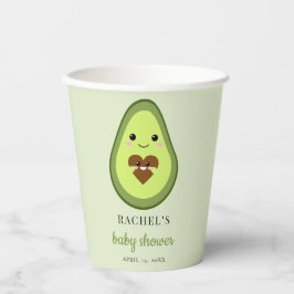 Vasos De Papel Cute Kawaii Aguacate Pregnant Baby Shower Fiesta