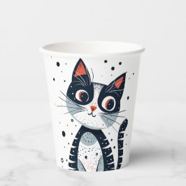 Vasos De Papel Cute Kitty Cat Baby Shower