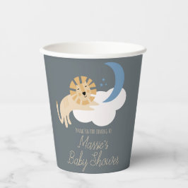 Vasos De Papel Cute León Luna Nube Baby Shower Agradecimiento 