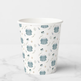 Vasos De Papel Cute Minimal Boho Clothes Pattern Baby Shower