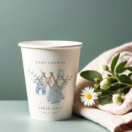 Vasos De Papel Cute Moda Niño Ropa de bebé Baby Shower esencial