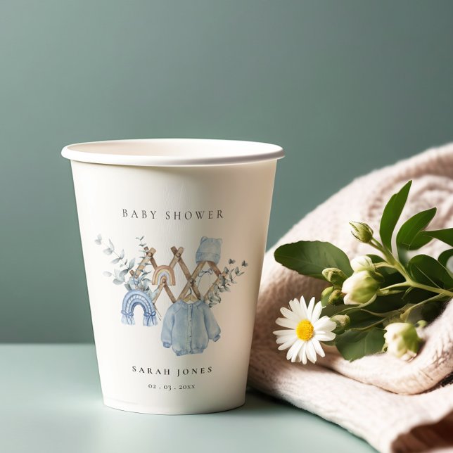 Vasos De Papel Cute Moda Niño Ropa de bebé Baby Shower esencial (Subido por el creador)