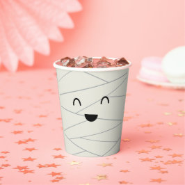 Vasos De Papel Cute Mummy Halloween