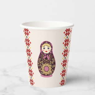 Vasos De Papel Cute Navidades Muñecas de Papel