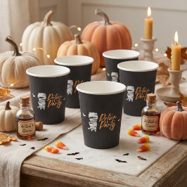 Vasos De Papel Cute Potion Party Mummy Cat Halloween