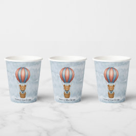 Vasos De Papel Cute Sailor Hot Air Balloon Boy Baby Shower