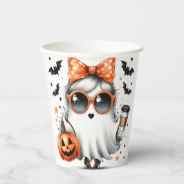 Vasos De Papel Cute Sassy Ghost Halloween