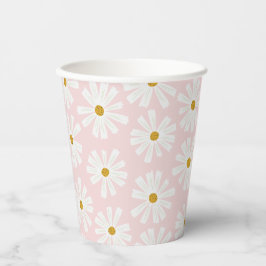 Vasos De Papel Cute Scandi Daisy