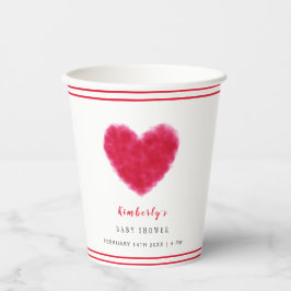 Vasos De Papel Cute SCariño Frame Valentine Baby Shower