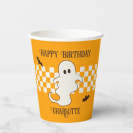 Vasos De Papel Cute Spooky Ghost Halloween Adolescente Cumpleaños