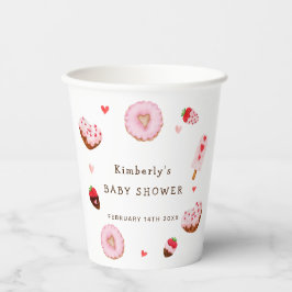 Vasos De Papel Cute Squerido Donuts Valentines Baby Shower